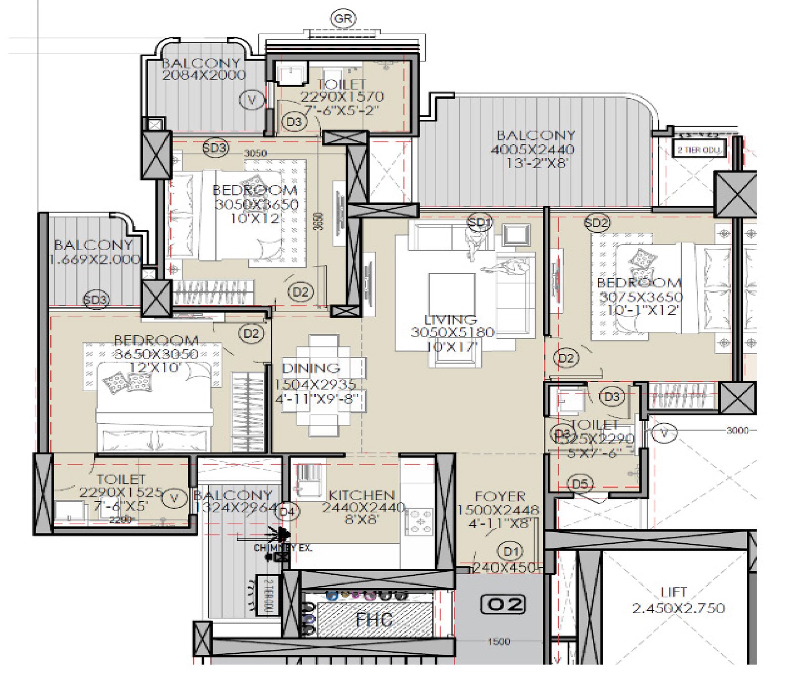 Gaur Alaris Floor Plan